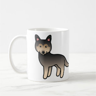 Agouti Cartoon Siberische Husky Hond Koffiemok