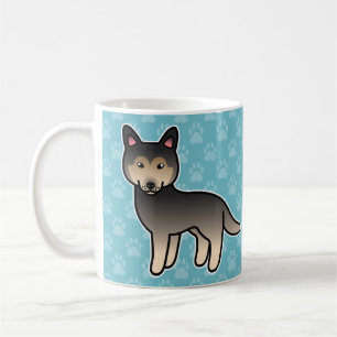 Agouti Cartoon Siberische Husky Koffiemok