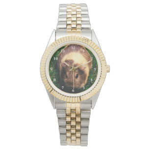 Agouti Guinea Pig in Grass Horloge