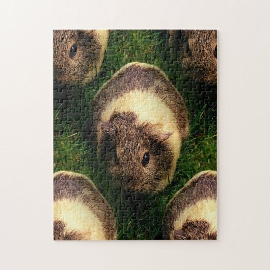 Agouti Guinea Pig in Grass Legpuzzel (Verticaal)