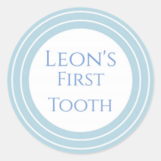 Agra Hadig - Eerste tand aanpasbaar Ronde Sticker