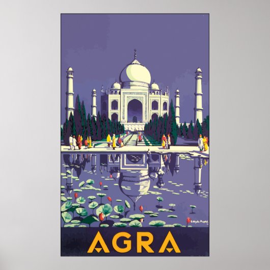 Agra, Vintage Poster (Voorkant)