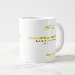 Agrainofmustardseed.com EST 2012 Jumbo Beker