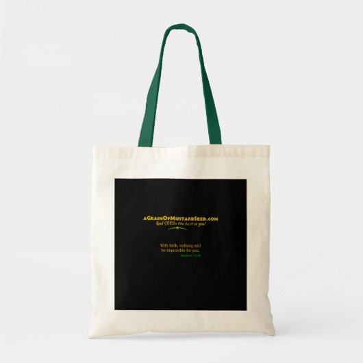 Agrainofmustardseed.com Logo Tote Bag (Voorkant)