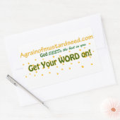 Agrainofmustardseed.com Rechthoekige Sticker (Envelop)
