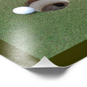 Agrandissement de la photo de frustration du golf. (Coin)