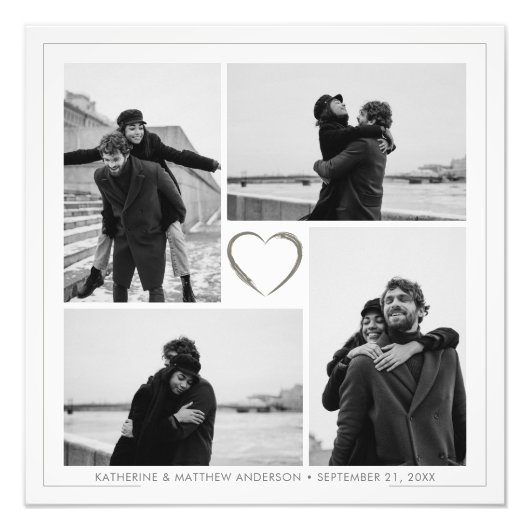 Agrandissement de photo d'anniversaire de 4 photos (Devant)