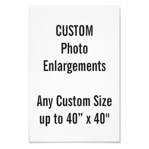 Agrandissement de photo personnalisé 8"x12" jusqu'
