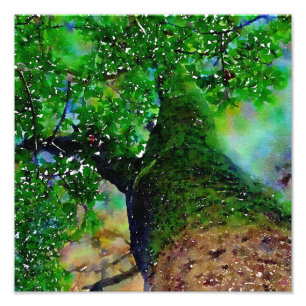 Agrandissement photo numérique de l'aquarelle numé