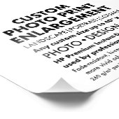 Agrandissement photo paysager de 7 po x 5 po perso (Coin)