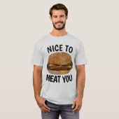 AGRÉABLE DE VOUS VIANDER, Drôle T-shirts Cheesebur (Devant entier)