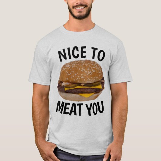 AGRÉABLE DE VOUS VIANDER, Drôle T-shirts Cheesebur (Devant)