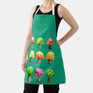 Agréable tablier de champignons colorés