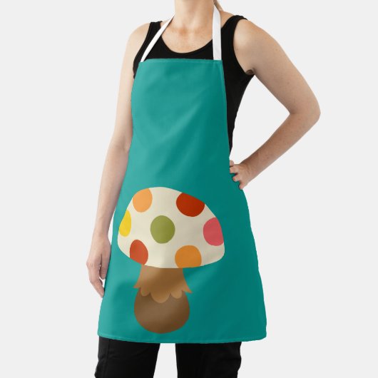 Agréable tablier de champignons colorés (Insitu)