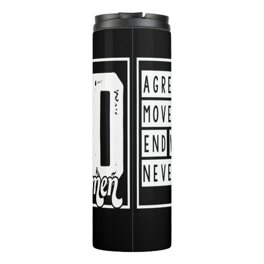 Agree Move End With God Thermosbeker (Achterkant)