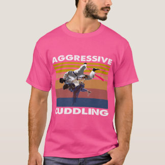 Agressief knuffelen Jiu Jitsu MMA T-shirt
