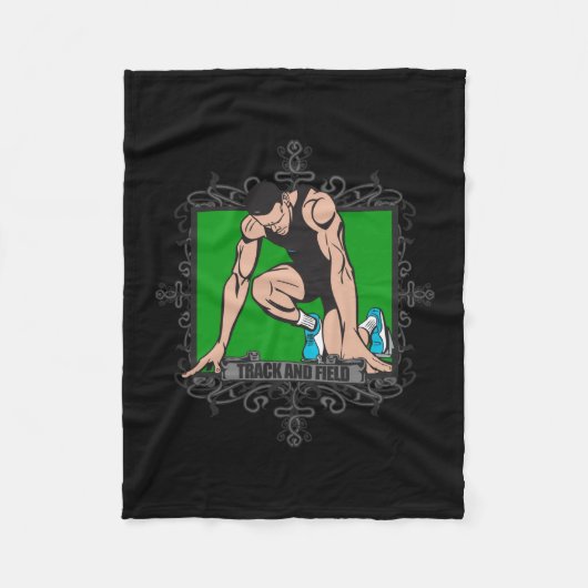 Agressief spoor en veld fleece deken (Voorkant)