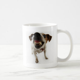 agressieve hond koffiemok