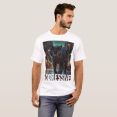 Agressieve kat t-shirt (Voorkant volledig)