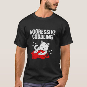 Agressieve knuffelen Jiu Jitsu Cat BJJ Martial Art T-shirt
