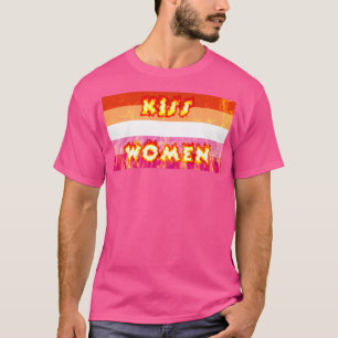 agressieve lesbische vlag t-shirt