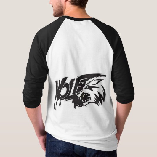 Agressieve Scorpion een honkbal T-shirt (Achterkant)