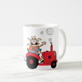 Agriculteur sur une tasse de tracteur (Devant droit)