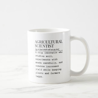 Agricultural scientist koffiemok