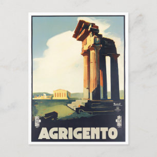 Agrigento Italië vintage Briefkaart