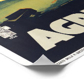 Agrigento Italie vintage travel Poster (Coin)