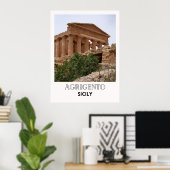 Agrigento Sicile Italie Poster (Bureau à domicile)