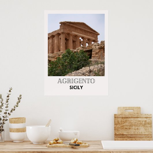 Agrigento Sicile Italie Poster (Cuisine)
