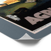 Agrigento Vintage Italien Travel Poster (Coin)