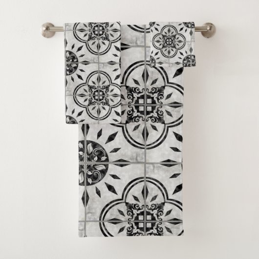 Agritourisme Damask BétonCarrelage Motif feuille (En situation)