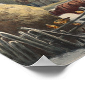 Agritourisme en hiver - GH Durrie Poster d'art (Coin)