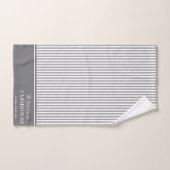 Agritourisme gris et blanc Serviette de bain perso (Serviette à main)