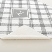 Agritourisme gris et blanc Tartan Plaid et Monogra (3/4)