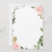 Agritourisme Invitation d'anniversaire avec fleurs (Dos)