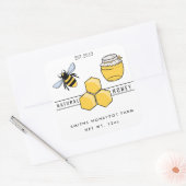 Agritourisme miel jarre étiquette petite entrepris (Enveloppe)