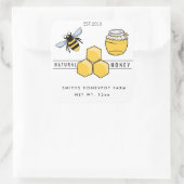 Agritourisme miel jarre étiquette petite entrepris (Sac)