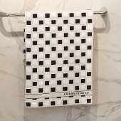 Agritourisme moderne Beige Black Serviette Ensembl