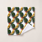 Agritourisme Rooster coloré personnalisé (Gant de toilette)
