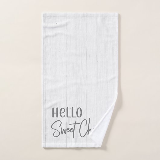 Agritourisme rustique Hello Sweet Cheeks Blanc Boi (Serviette à main)