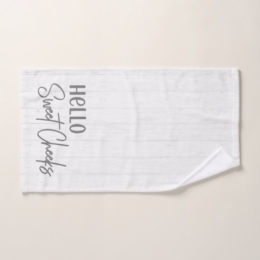 Agritourisme rustique Hello Sweet Cheeks Blanc Boi (Serviette à main)