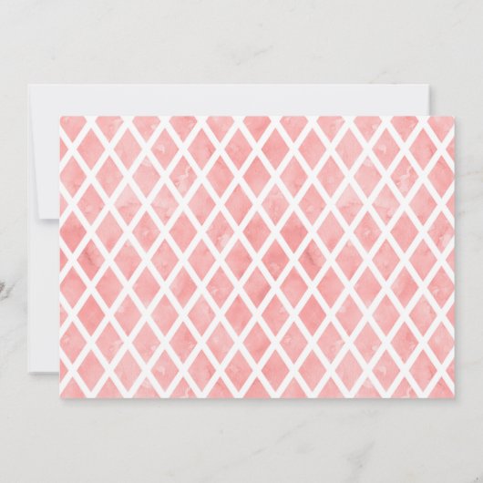 Agritourisme Thème Bébé Fille Douche Invitation (Dos)