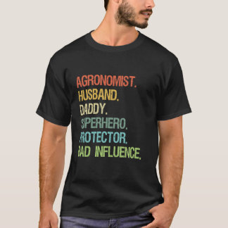 Agronomist Husband Dad Superheld Protector DAD T-shirt