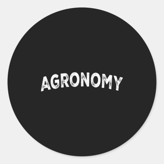 Agronomy  ronde sticker (Voorkant)