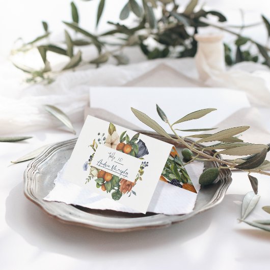 Agrumes | Carte Mariage Botanique