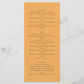 Agrumes orange botanique moderne menu rustique (Dos)