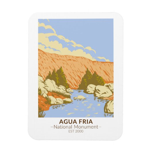 Agua Fria National Monument Badger Springs Canyon Magneet (Verticaal)